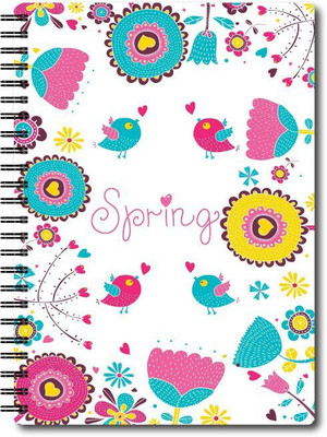 Nourish A6 Size RULED Pages Colourful Graphic Diary_DRY A6 Notebook Ruled 75 Pages(Multicolor)