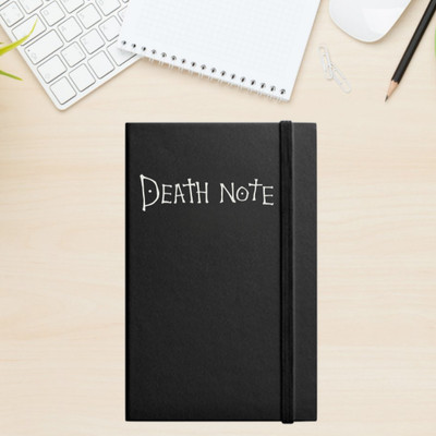 urban kiosk Death Note Diary Anime | Journal | Notebook with Elastic Band A5 Diary Ruled 174 Pages(Black)
