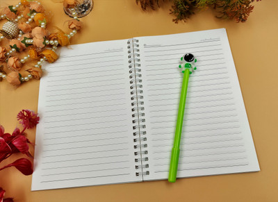 Paper Bear Astronaut A4 Diary ruled 70 Pages(Black, Pack of 2)