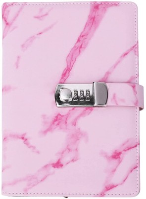 SMONI Marble Shade Diary with Lock, Number Password Locked Journals book A4 Diary A5 Address Book 0 200 Pages(Multicolor)