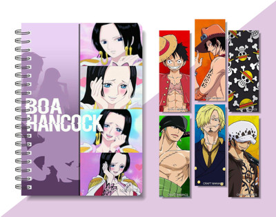 craft maniacs 2024 ONE PIECE DIARY & 6 FREEBIE BOOKMARKS A5 Diary RULED 160 Pages(Multicolor)