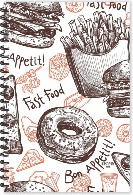 SADAFAL Bon Appetit Pizza Slice A5 Diary Ruled 160 Pages(Multicolor)