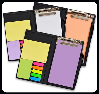 NIZAM HANDICRAFT Designer Notebook Professional Notepad | Pocket Pads for office , school Pocket-size Memo Pad UN RULED 50 Pages(Peach, LAVENDER, White, Pack of 3)
