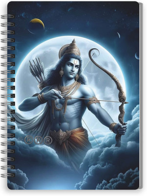 VYBE The Smart Choice Printed Shree Ram A5 Note Pad Wiro Finished 100 Pages(Multicolor202)