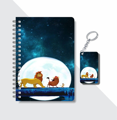 craft maniacs LION KING 2023 NOTEBOOK COLLECTION A5 Notebook RULED 160 Pages(Yellow)