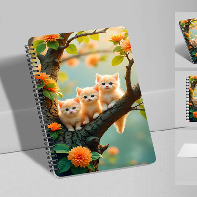 CreativePrintSolution Handcrafted, Selfmade A4 Notebook Single Rule 200 Pages(Multicolor)