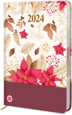 Jhingalala Hardbound Executive New Year 2024 Diary, A5 Diary 2024 With Dated Ruled Pages and Planner, 344 Pages(Multicolor)