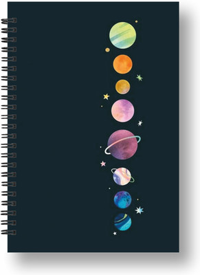 ROT RIX Wirebound journal A5 Diary Unruled, blank 144 Pages(Multicolor)