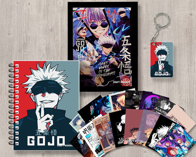 craft maniacs JUJUTSU KAISEN GIFTING SET A5 Diary RULED 120 Pages(Red)