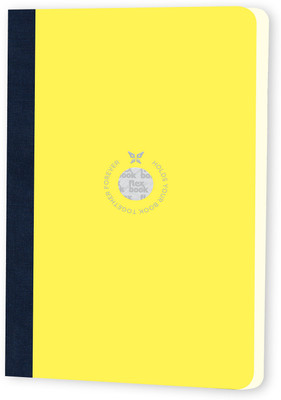 Flexbook Smartbook 13x21cm Ruled Notebook | A5 Size | 70gsm Fabriano Ivory Paper A5 Note Book Ruled 160 Pages(Yellow)