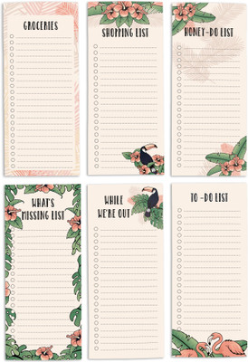 Inkdotpot Notepad Regular Note Pad Unruled 6 Pages(Light Beige, Pack of 6)
