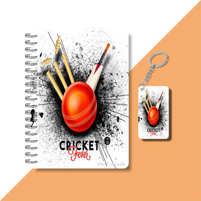 craft maniacs CRICKET 2024 NOTEBOOK COLLECTION A5 Diary RULED 160 Pages(White)