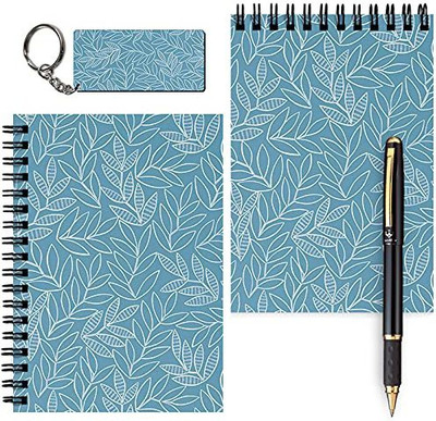 craft maniacs A6 MESSAGE PADS + ONE KEYRING A6 Note Book UNRULED 100 Pages(Multicolor, Pack of 2)