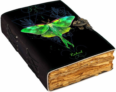 DI-KRAFT Printed New Leather Journal Diary|Notebook With Lock Clasp (5*7 Inch, 200 Pages) A5 Diary Unruled 200 Pages(Multicolor-1)