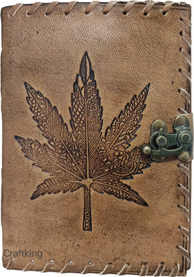 craftking Leather Journal Book-size Diary Plain 240 Pages(Brown)