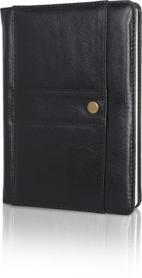 Pragya Elite Collection | Premium A5 Notebook Diary | Tan Leatherette Cover diary | A5 Diary Single Line 192 Pages(Black)