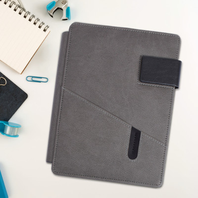DOODLE CONNECT Executive Diary A5 Notebook Ruled 192 Pages(Primo organiser Grey+Black)