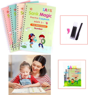AWEJOY Kids Practice Book Regular Notebook Single rule 16 Pages(Multicolor)