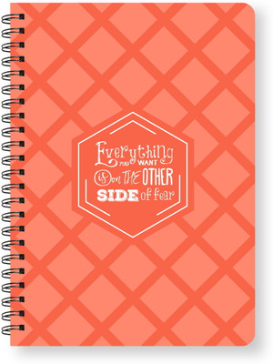 Raptech Spiral-Bound Notebooks, Writing, Student, Office School (Everything You want) A5 Diary Unruled 144 Pages(Multicolor)
