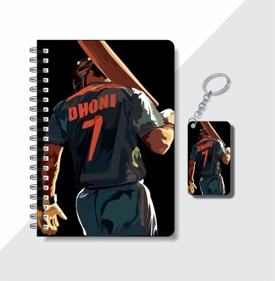 craft maniacs DHONI 2023 NOTEBOOK COLLECTION A5 Note Book RULED 160 Pages(White)