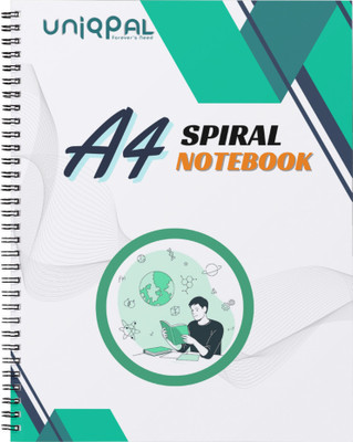 UNIQPAL SET OF 1 A4 Notebook Ruled 200 Pages(Multicolor)