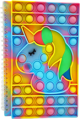 dishvy Unicorn A5 Diary Ruled 50 Pages(Multicolor)