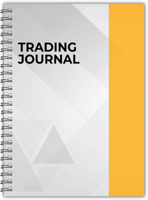 TimeWise Trading Journal Monochrome Stock Market Notebook Day Trade Log A5 Journal Unruled 130 Pages(Yellow)