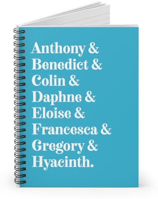 craft maniacs 2024 BRIDGERTON DIARY A5 Notebook RULED 160 Pages(Multicolor)