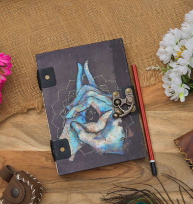 SHRIVACRAFTS Handmade Regular Diary Unruled 200 Pages(Multicolor)