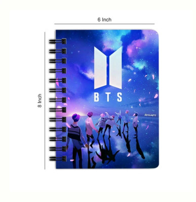 craft maniacs BTS 2023 NEW DIARY COLLECTION A5 Notebook RULED 160 Pages(White)
