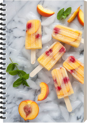 ESCAPER Ice cream Bakery Food Diary, Executive Notepad, Designer Notebook A5 Diary Ruled 160 Pages(Ice cream)