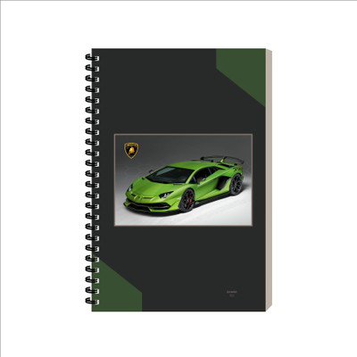 ESCAPER Lamborghini Car Spiral Notebook, Office Diary, Stationery Travel Notepad A5 Diary Ruled 160 Pages(Lamborghini)
