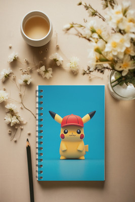 Graphic Word Anime Notebook A5 Notebook unrulled 160 Pages(White)