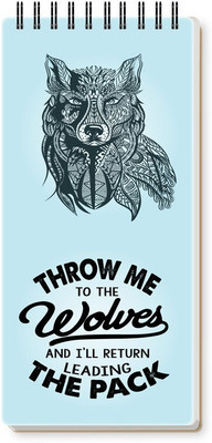 Nourish ToDo List Note Pad_DRY Regular Note Pad Ruled 50 Pages(WOLVES)