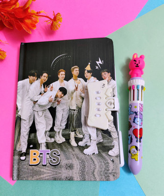 Paper Bear BT21 Regular Diary Designer 80 Pages(Black, Pack of 2)