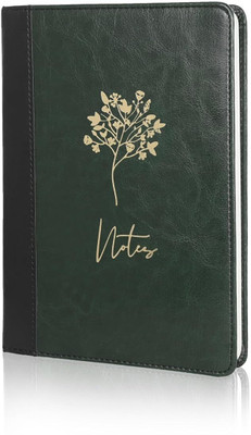 Pragya Elite Collection | Premium Notebook Diary | Leatherette Cover | A5 Diary Single Line 192 Pages(Green)