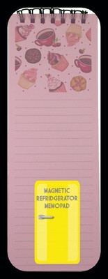 Nourish Cupcake Magnetic Refrigerator_DRY Regular Memo Pad Ruled 50 Pages(Pink)
