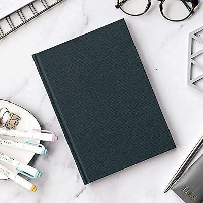 INNAXA Dotted Hardbound Diary, A5 Dotted Page Notebook, Journal, 80 Sheets/160 Pages A5 Notebook Dotted 160 Pages(Black)