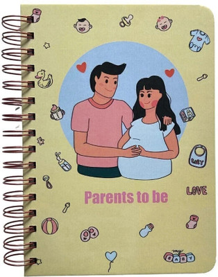 Bop Canvases Pregnancy Diary A5 Diary Printed 180 Pages(Multicolor)