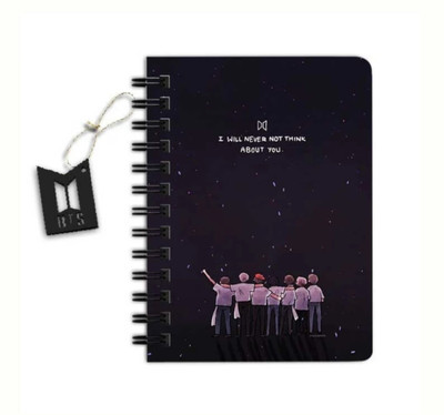 craft maniacs BTS 2023 NEW DIARY COLLECTION A5 Notebook RULED 160 Pages(White)
