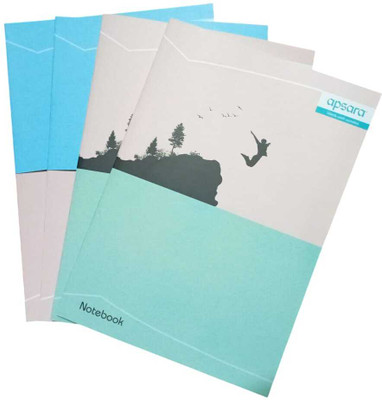 ramesh pustak bhandar 1 A4 Notebook Single Ruled pages 172 Pages(Multicolor, Pack of 5)