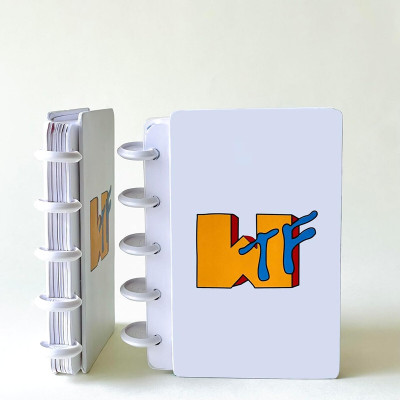 dovetail Discbook Vertical WTF A7 Notebook Ruled 70 Pages(Multicolor)