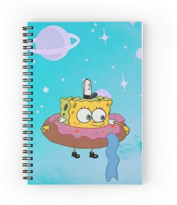 craft maniacs SPONGEBOB 2023 COLLECTION A5 Note Book RULED 160 Pages(Multicolor)