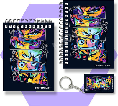 craft maniacs 2025 ANIME NOTEBOOKS A6 Diary UNRULED 100 Pages(Black)