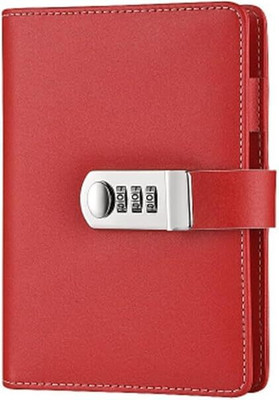 AQUABUCKET Modern Diary Regular Diary Ruled 192 Pages(Red)