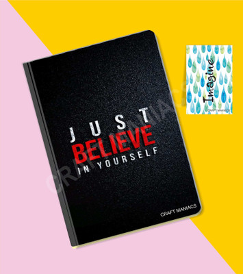 craft maniacs GLUEBIND DIARY A5 Diary RULED 100 Pages(Multicolor)