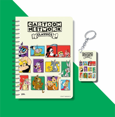 craft maniacs CARTOON NETWORK 2023 NOTEBOOK COLLECTION A5 Notebook RULED 160 Pages(White)
