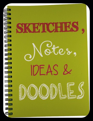 Nourish Sketches , Notes , Ideas & Doodles Ruled Pages_DRY A5 Diary Ruled 75 Pages(Green)