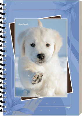 ESCAPER Cane Cucciolo Dog Diary Notebook, Personal Journal for Kids, and Dog Lovers A5 Diary Ruled 160 Pages(Cane Cucciolo)