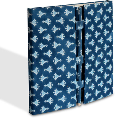 KUBER INDUSTRIES Handicraft Notebook A5 Diary Plain Page 100 Pages(Blue)